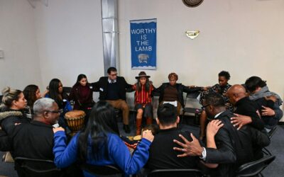 Faith and community leaders host the first in a series of citywide healing circles in Woodlawn
